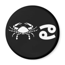 Cancer with Symbol Refrigerator Magnet