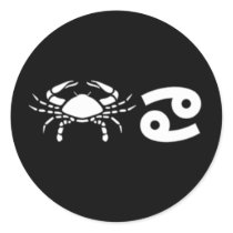 Cancer with Symbol Round Stickers