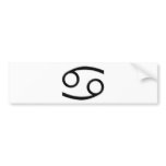 Cancer - Zodiac Sign bumper stickers