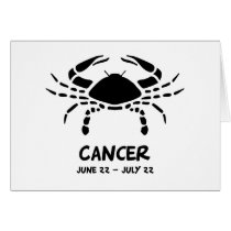 Cancer zodiac sign cards