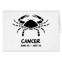 Cancer zodiac sign cards