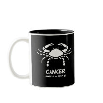 Cancer zodiac sign coffee mugs