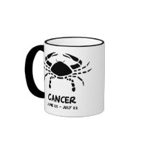 Cancer zodiac sign mugs