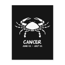 Cancer zodiac sign postcard