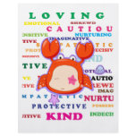 Cancer Zodiac Sign Traits flyers