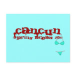 Cancun Mexico 2011 Spring Break Postcard