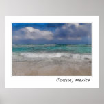 Cancun Mexico Caribbean Ocean Poster Print