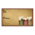 Candle Gift Tag business cards