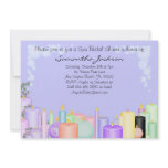 Candle Spa Bride Bridal Shower Invite invitations