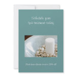 Candle w/ River Rocks invitations