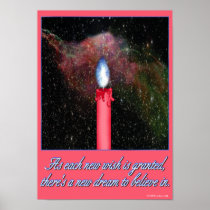 candle/wish from clouds of inspiration print