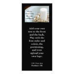 Candle with meditation stones rack cards