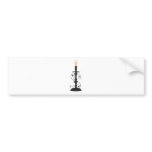 Candlestick holder bumper stickers