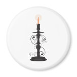 Candlestick holder magnets