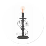 Candlestick holder stickers