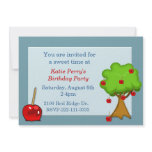 Candy Apple Birthday Invitation