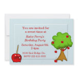 Candy Apple Birthday Invitation