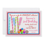 Candy Birthday Invitations