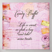 Candy Buffet Sign Print