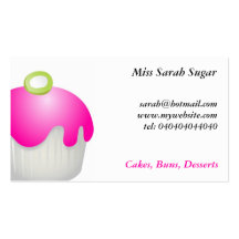 Candy Buns, Miss Sarah Sugar, Business Card Templates