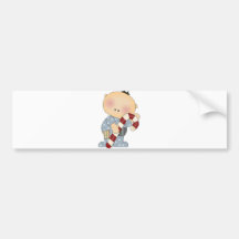 candy cane baby boy 2 bumper sticker