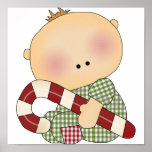 candy cane baby boy 4 posters