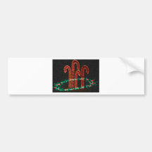 CANDY CANE BUMPER STICKERS