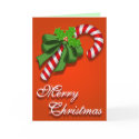 Candy Cane Christmas Card
