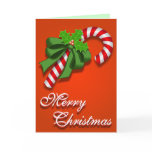 Candy Cane Christmas Card