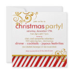 Candy Cane Christmas Party  Invitation