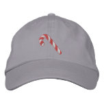 Candy Cane embroidered hats