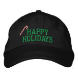 Candy Cane Embroidered Hat embroidered hats