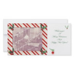 Candy Cane Frame Christmas Photocard