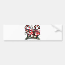 Candy Cane Gang Bumper Sticker