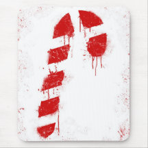 Candy Cane Graffiti Mousemats