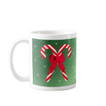 Candy Cane Green Satin Mug