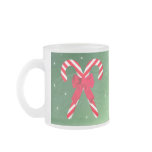 Candy Cane Green Satin Mug