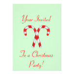 Candy Cane Invitations