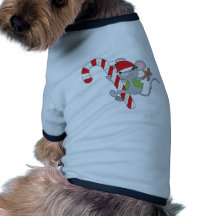 Candy Cane Mouse Doggie Tee Shirt