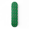 Candy Cane Pattern skateboard
