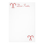 Candy Cane Santa Stationary Personalised Stationery