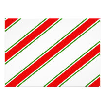 Candy cane striped pattern invites
