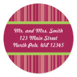 Candy Cane Stripes Address Label - Revised stickers
