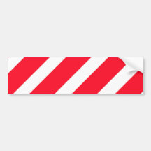Candy Cane Stripes Bumper Sticker