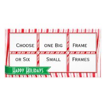 Candy Cane Strips Picture Card
