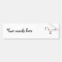 Candy canes bumper sticker