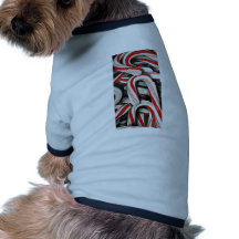 Candy canes dog tshirt
