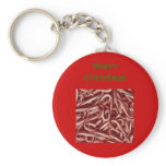 candy canes, Merry Christmas Keychains