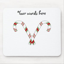 Candy canes mouse pads
