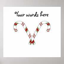 Candy canes poster